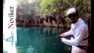 Pescando en cenote: Yokdzonot Yucatan // PESCA en CENOTE / Que se pesca en un cenote?