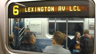 Brooklyn Bridge-bound 6 train at Astor Place