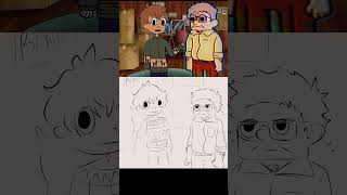 A side-by-side of our original animatic and pilot episode #tvshow  #indieanimation #mystery