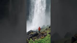 Relaxing Music with Nature Sounds. By the Waterfall, Forest Music, Meditation Music #shorts