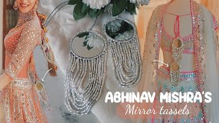 Abhinav Mishra's signature 'Mirror tassels'✨diy tassels design🤍 outfit latkan