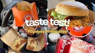 TASTE TEST + Popeyes Philippines