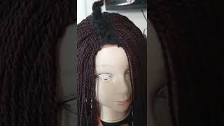 full video on How l braided a wig in two days