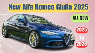 New Alfa Romeo Giulia 2025 Unveiled - Embrace the Future of Italian Luxury!