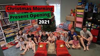 COME SPEND CHRISTMAS MORNING WITH US OPENING PRESENTS | Large Family of 14