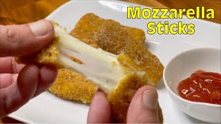 Mozzarella Sticks | Homemade Fried Mozzarella Cheese Sticks | Perfect Snack Recipe | In 4K 60 FPS