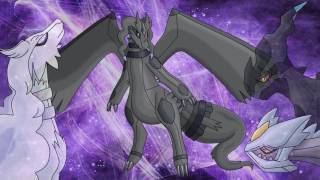 Pokemon Black White Original Dragon Theme Imagination - Zekrom Kyurem Reshiram Fusion