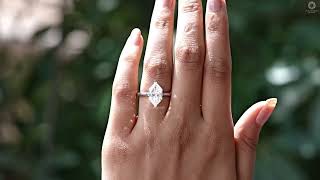 Dutch Marquise Diamond Solitaire Engagement Ring @ourosjewels