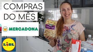 Compras de Supermercado do Mês de Julho - Mercadona e Lidl