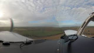 PA32 Landing Turweston Airfield 360 view