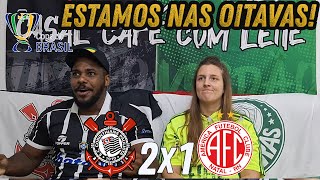 React Reações Corinthians x America RN estamos nas oitavas #casal #palmeiras #corinthians #reaction