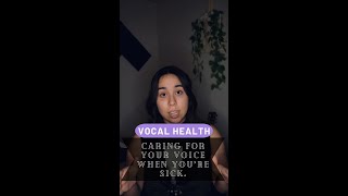 How to Maintain Vocal Health when your sick...Pt 1