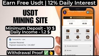 Best Usdt Mining Sites 2023 😍 Crypto Earning Apps💖Best Usdt Earning Site🤑Free UsdT💸Usdt Free