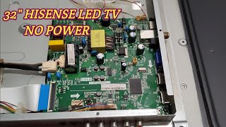 HOW TO REPAIR HISENSE LED TV WITH NO POWER / HISENSE 32N3174 (Tagalog)