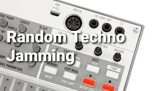 Korg volca sample jam with Volca Bass | Minimal Tecno