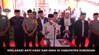 Deklarasi Anti HOAX Dan SARA Di Kabupaten Kuningan