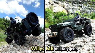 1941 jeep Willys MB military off-road, jjrc q65, rc crawler crawling, rc 오프로드, 지프 윌리스MB epic 15