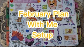 February Planner Setup Flip Through 📖 #planwithme #plannersetup #plannerspreads #planners