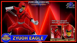 Zyuoh Eagle mod Gameplay with Character Card | Power Rangers Legacy Wars