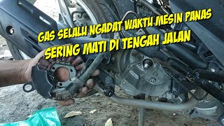 Vario new 110 sering mati di jalan pada saat mesin panas #vario110