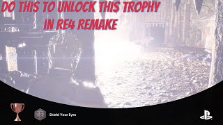 Do this to unlock this trophy in RE4 remake  #shorts