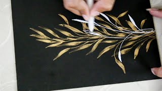 Golden leaves Painting | Rango ki Kahani ✨