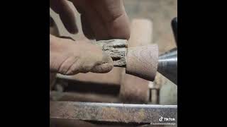 Lets make a pipe #reclaimedwood #woodlife #woodshop #woodshoplife