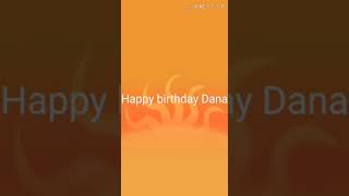 Happy birthday Dana ♥️