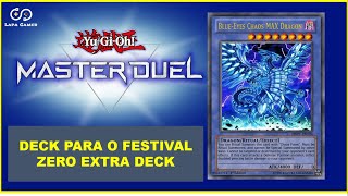 DECK DO DRAGÃO MÁX DO CAOS DE OLHOS AZUIS FESTIVAL ZERO EXTRA DECK YUGIOH MASTER DUEL