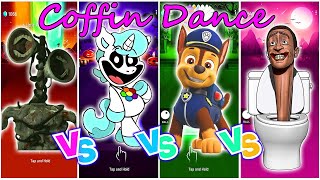 Siren Head🆚Crafty Corn🆚Paw Patrol🆚Skibidi Toilet.Tiles Hop Edm Rush