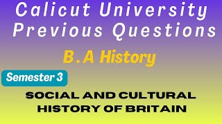 Social and Cultural History of Britain  II 2020