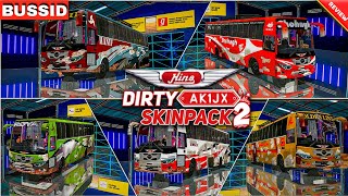 BUSSID || Hino AK 1J X Dirty Skin pack 2 + Link Download FREE ! BUS SIMULATOR INDONESIA