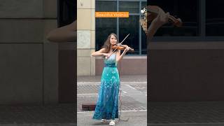 A beautiful and talented violinist at Stephen Avenue Calgary.