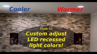 Custom color-tweaking LED Recessed Ceiling Lights