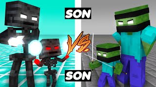 Monster School : ZOMBIE GIRL VS WITHER SON CHALLENGE - Minecraft Animation