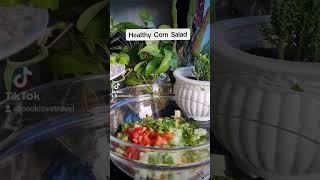 make your own Healthy corn salad at home #food #cornsalad