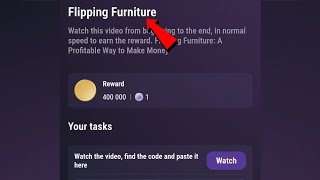 Flipping Furniture | Tapswap Code | Flipping Furniture: A Profitable Way to Make Money