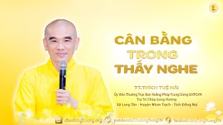 Cân Bằng Trong Thấy Nghe  -  TT. Thích Tuệ Hải  -  Chùa Long Hương