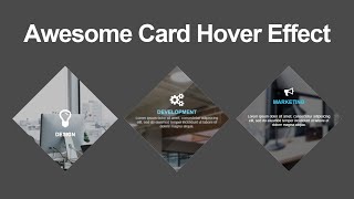 CSS3 Rotate Card Design width Awesome Hover Effect