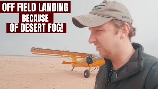 DANGEROUS FOG FLYING THROUGH THE NAMIBIAN DUNES