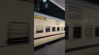 Glimpse of Coach S8 of Tirupati-Amravati Exp arrived at Platform No 1 of Kacheguda Railway Station.