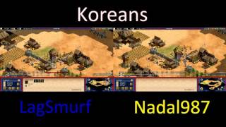 AOE2HD: Expert Game Dual Perspective- LagSmurf vs. Nadal987