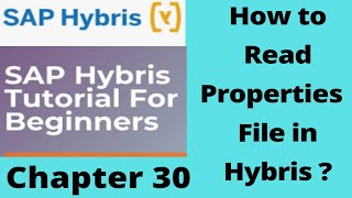 how to read properties file in hybris | hybris properties | sap hybris tutorial for beginners|Part30