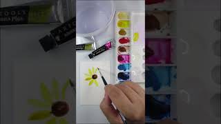 Aprenda a pintar um girassol de aquarela em menos de 2 minutos