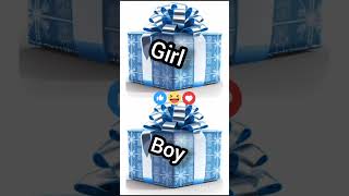 Choose your gift box girl vs boy #viral #trending #gifts #short