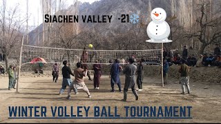 The Hidden Thrills of Siachen Valley's Winter Volleyball Tournament