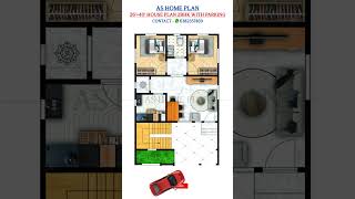 26' by 40' house plan | 26×40 home plan | 2bhk house with parking #ghar #home #houseplan