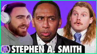 LosPollosTV Reacts to HILARIOUS Stephen A. Smith Interview W/ Caleb Pressley!