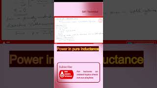 Power in Pure Inductive Circuit #kvl #electricalengineering #network #nodalanalysis #seriescircuit