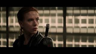 Black Widow face reveled task master